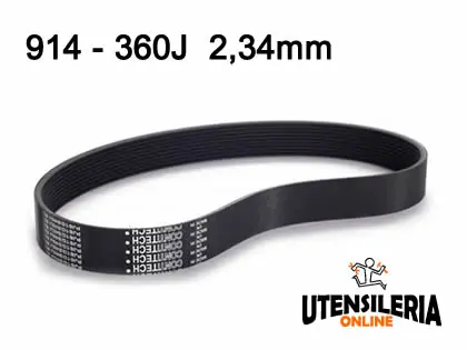 A Buon Prezzo Cinghia Poly-V 360J-914 3 nervature 2,34mm