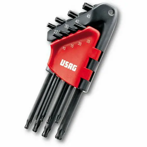 Usag 280 LTSTX/S8 - Serie di 8 chiavi maschio lunghe testa sferica TORX® Reso Gratuito
