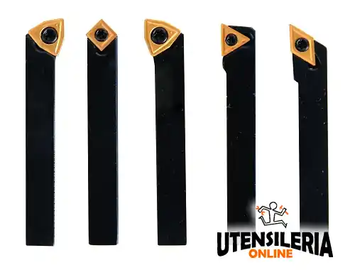 Set 5 Utensili per tornitura LTF gambo MD08 8x8 con inserti Affare