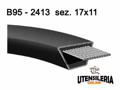 Esclusivo Cinghia trapezoidale sez. 17x11 B95-2413