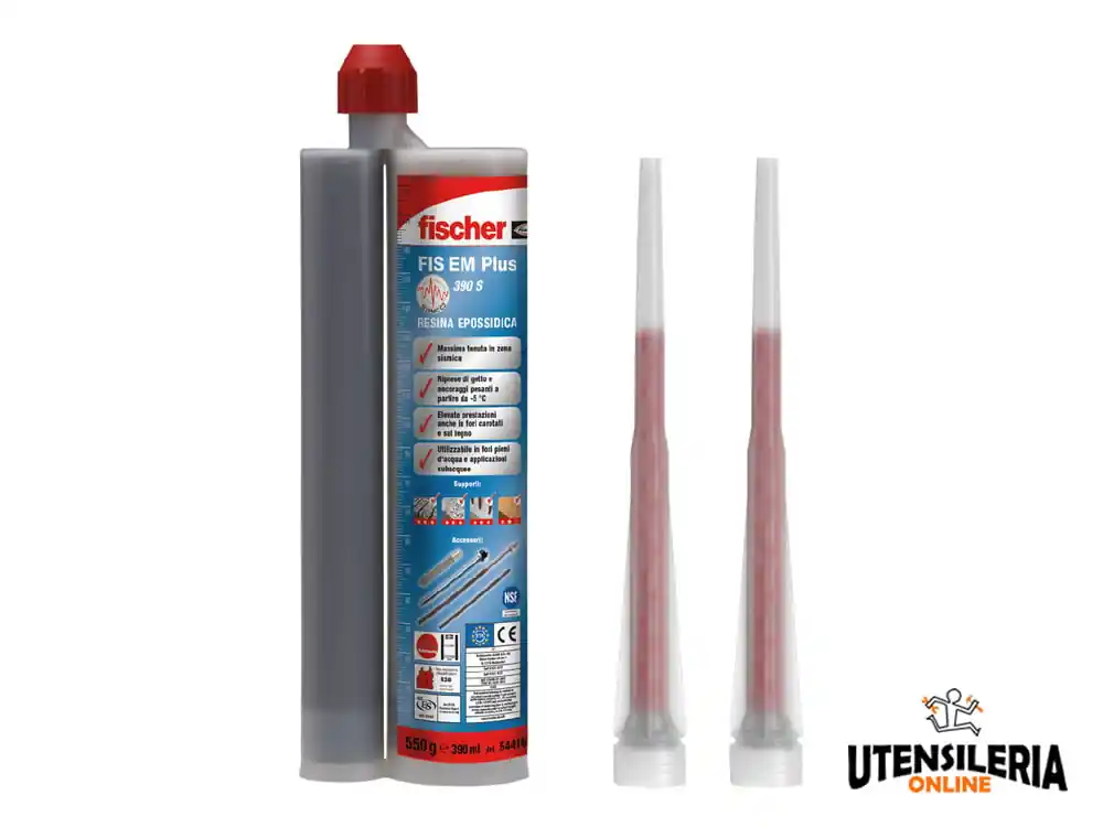 Resina epossidica Fischer FIS EM Plus 390 S a iniezione 390ml Subito Disponibile