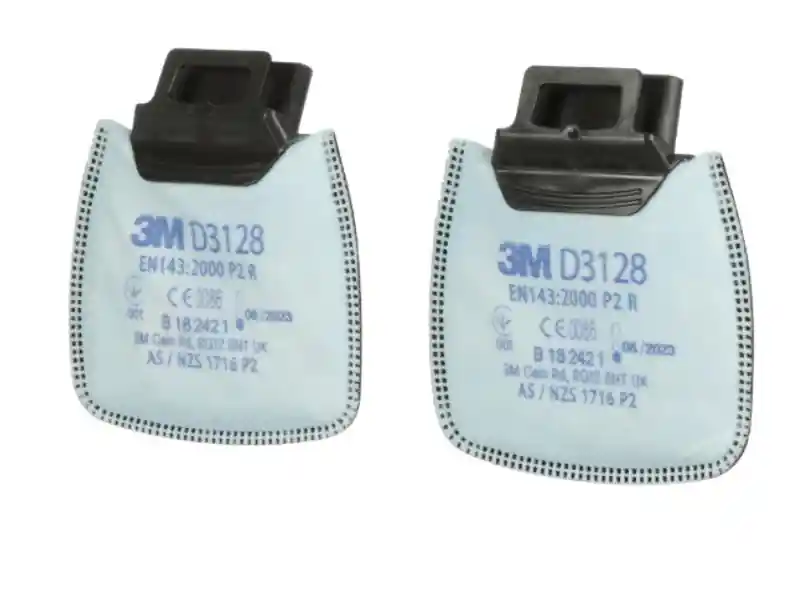 Acquista Ora Filtri antiparticolato 3M D3128 per polveri vapori organici e gas acidi Classe P2 (2pz)