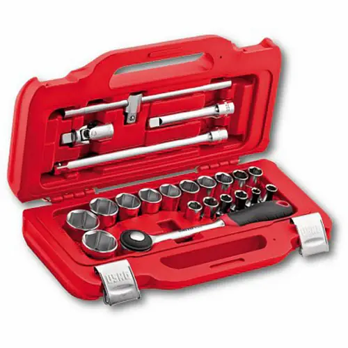 Prezzo Ridotto Usag 601 1/2 J22 - Assortimento in cassetta modulare con bussole esagonali (22 pz)