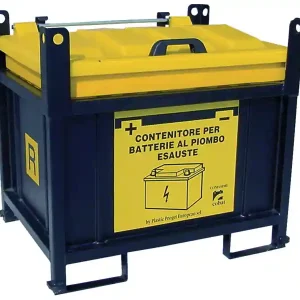 Compra Online Contenitore in metallo/PP Carvel 920x710x840mm sovrapponibile per batterie esauste, 250lt