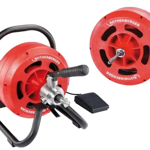 Prezzo Ridotto Rothenberger macchina disotturatrice Rodrum S con spirale 10 e 13mm, campo lavoro 15mt