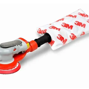 Sconto Levigatrice rotorbitale pneumatica 3M 125mm con sistema autoaspirante, orbita 5mm