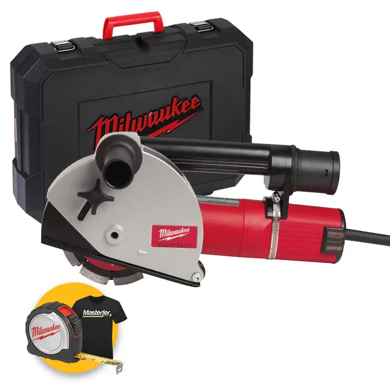 Milwaukee WCE 30 - Scanalatore 1500W con disco da 125MM Prezzo Scontato