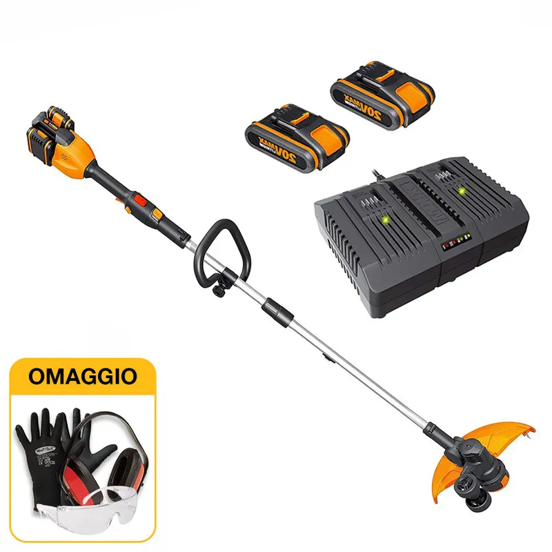 Worx WG184E - Decespugliatore tagliabordi a batteria 2 X 20V 2Ah con OMAGGIO Compra Online