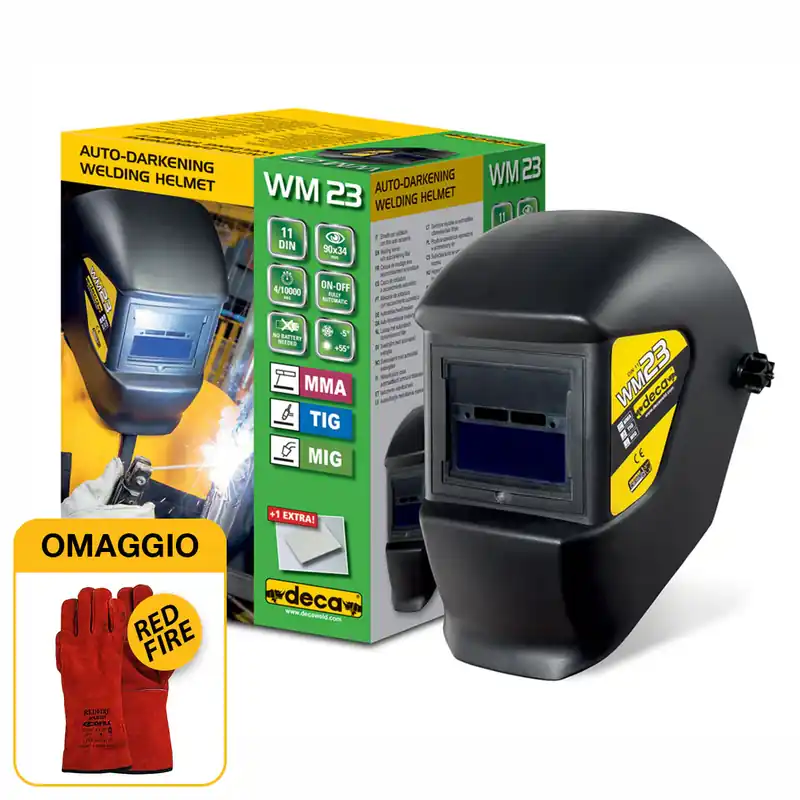 Deca WM23 - Maschera a casco autoscurante per saldatura (DIN 11) Compra Adesso