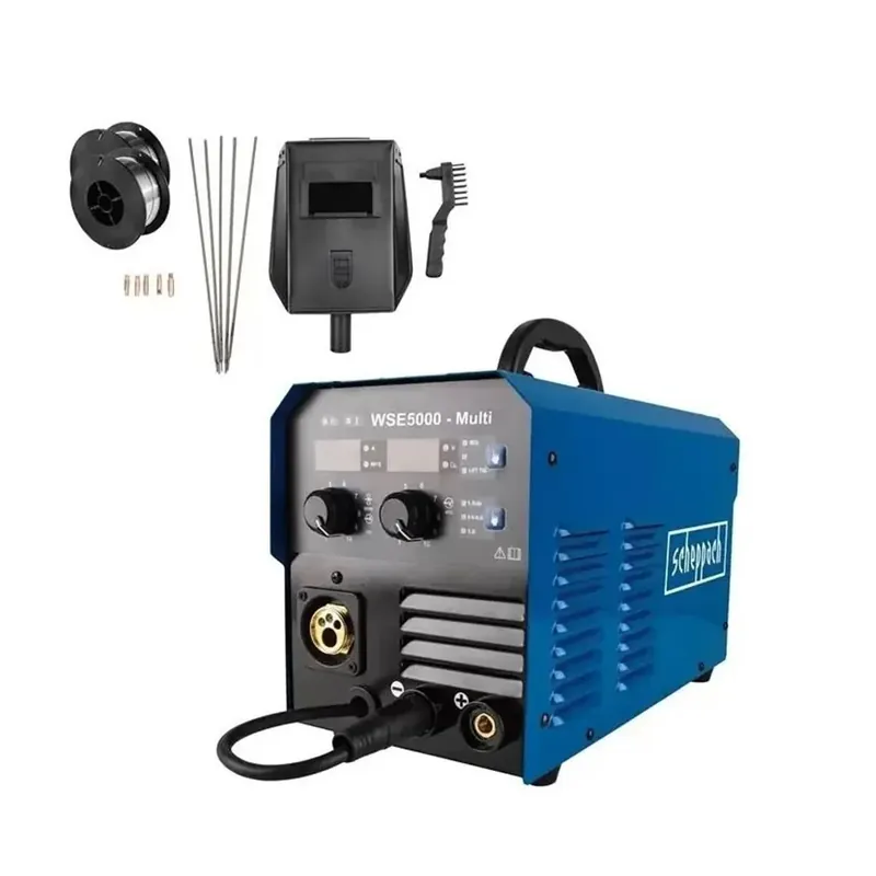 Bestseller Scheppach WSE5000MULTI - Saldatrice 4in1 a filo MMA MIG TIG 200A