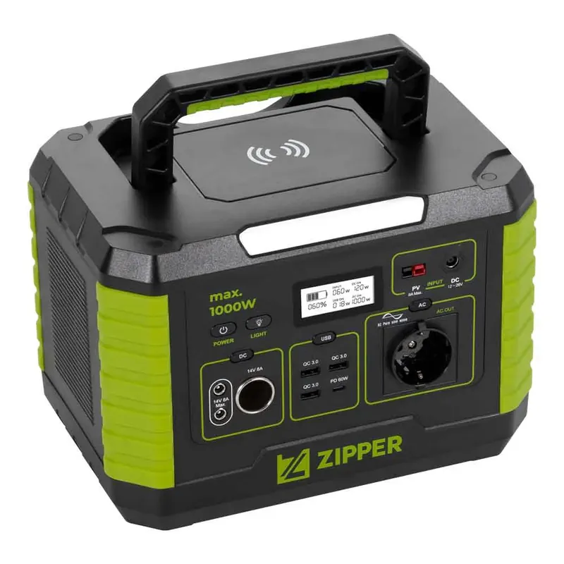 Offerta Zipper ZI-PS1000 - Generatore di corrente portatile a batteria - 1000W
