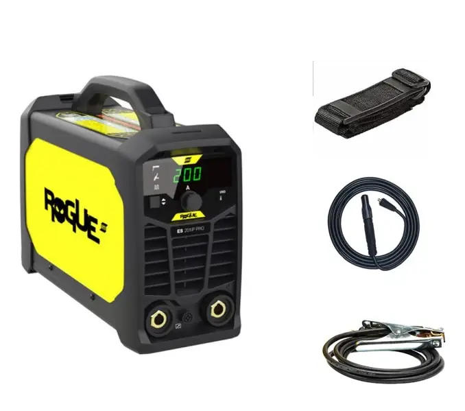Scelto Dai Clienti Esab Rogue ES 201iP PRO , SMAW/MMA (elettrodo) , GTAW (TIG) , GTAW-P (TIG pulsato) ,120 - 220v