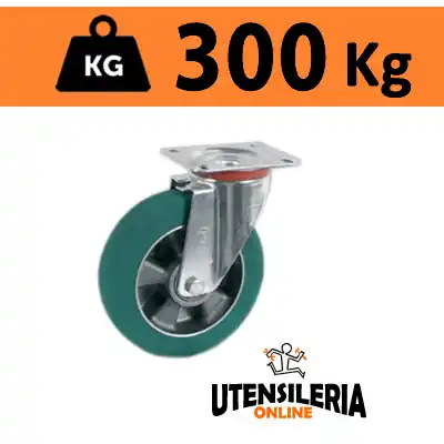 Economico Ruota TR-ROLL con supporto leggero rotante NL portata 300Kg 62AL