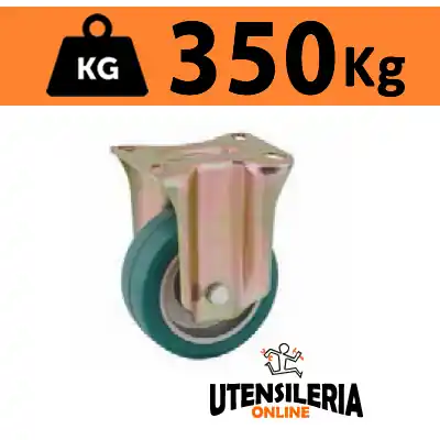 Ruota TR-ROLL con supporto pesante fisso P portata 350Kg 62AL Quantità Limitata