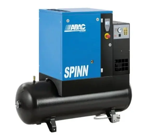 Abac SPINN 2,2 compressore a vite con Infologic2 Basic Controller digitale ed essiccatore , 200 litri , l/min 294 , 10 bar , 220V Prezzo Ridotto