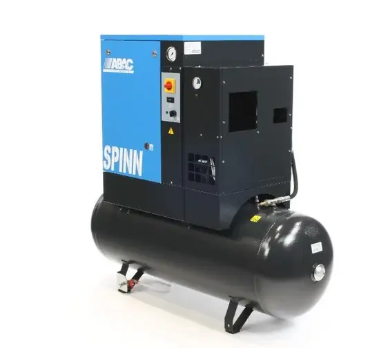 Vendita Finale Abac Spinn 5.5E con essiccatore integrato serbatoio 200 litri , l/min 780 , 10 BAR , 400V