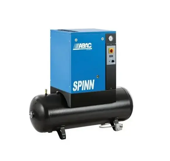Abac SPINN 2,2 compressore a vite 200 litri, con controllo elettropneumatico 220v , 10 bar , 294 l/min Più Venduto