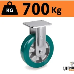 Ruota TR-ROLL supporto elettrosaldato EE MHD fisso 700Kg 62AL Prezzo Scontato