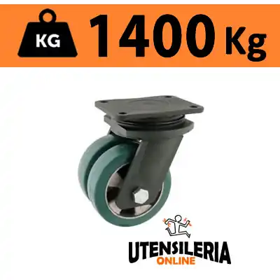 Professionale Ruota TR-ROLL supporto elettrosaldato EEG HD rotante 1400Kg 62AL