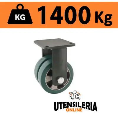Prezzo Ridotto Ruota TR-ROLL supporto elettrosaldato EEG HD fisso 1400Kg 62AL