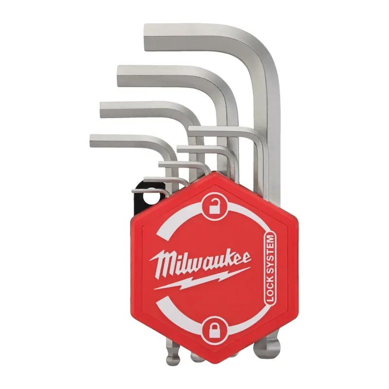 Professionale Milwaukee 4932492399 - Set chiavi esagonali a brugola compatte a testa sferica - 9 pezzi
