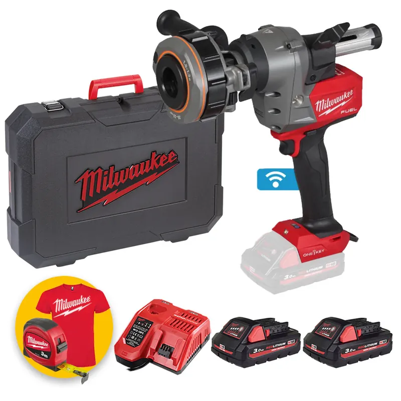 Vendita Finale Milwaukee M18 FCST-302CA - Spelacavi a batteria M18 Fuel - 2 x 3Ah High Output in valigetta