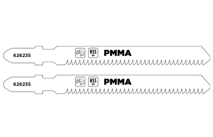 Lame HSS-BiM per Acrilico e plexiglas , 2 Pz, 62 mm Prezzo Basso