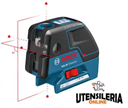 Livella laser a 5 punti e multifunzione Bosch GCL 25 Sconto