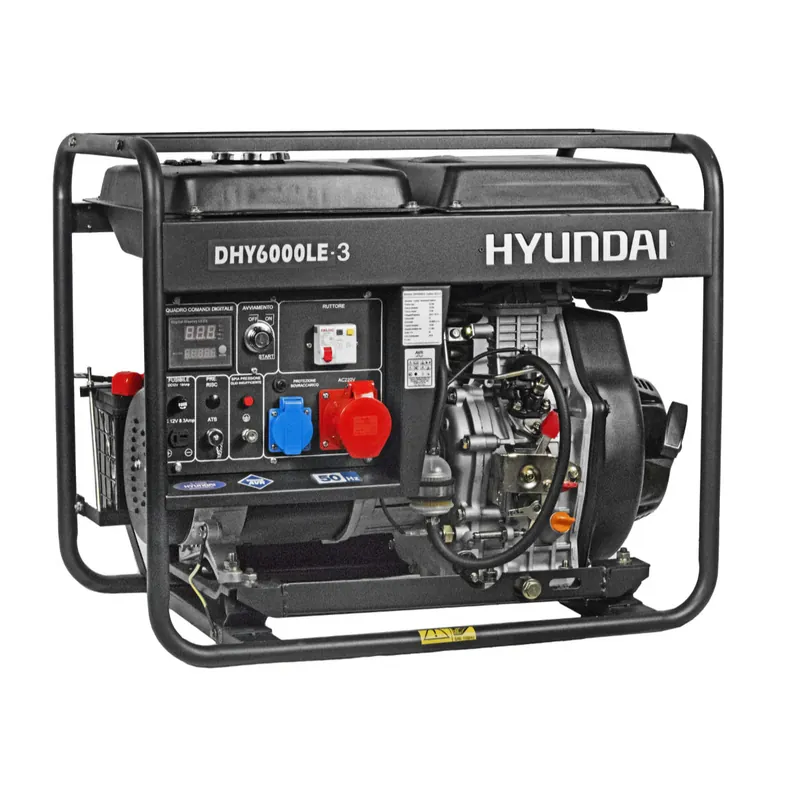 Generatore di corrente Hyundai 65212 - DHY6000LE3 con AVR Di Tendenza
