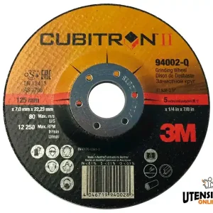 Disco abrasivo da sbavo T27 centro depresso 3M Cubitron II 230x7mm (10pz) Soddisfatti O Rimborsati