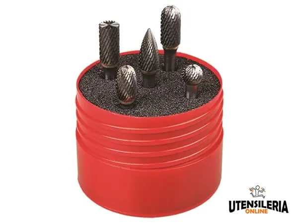 Ultimissimo Modello Set di lime rotative HM P880 taglio doppio 9.6X6.0mm Dormer (5pz)