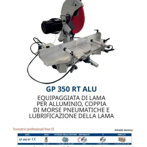 Pegic GP 350 RT ALU Troncatrice professionale per alluminio 2000W , trifase 380v Offerta Del Giorno