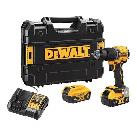 Quantità Limitata Dewalt DCD799P2T-QW - Trapano avvitatore con percussione XR 18V BRUSHLESS - 2 x 5Ah