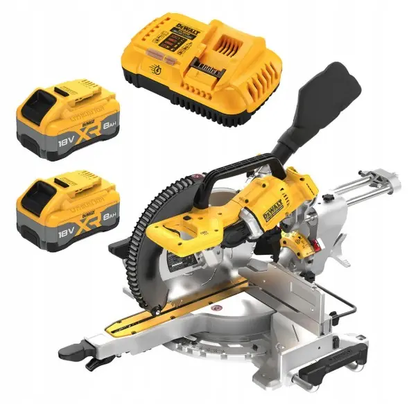 Offerta Del Giorno Dewalt DCS782XW2-QW - Troncatrice radiale 305 mm doppia inclinazione 18V XR + Sistema tracciatura XPS - 2 x 18V 8Ah