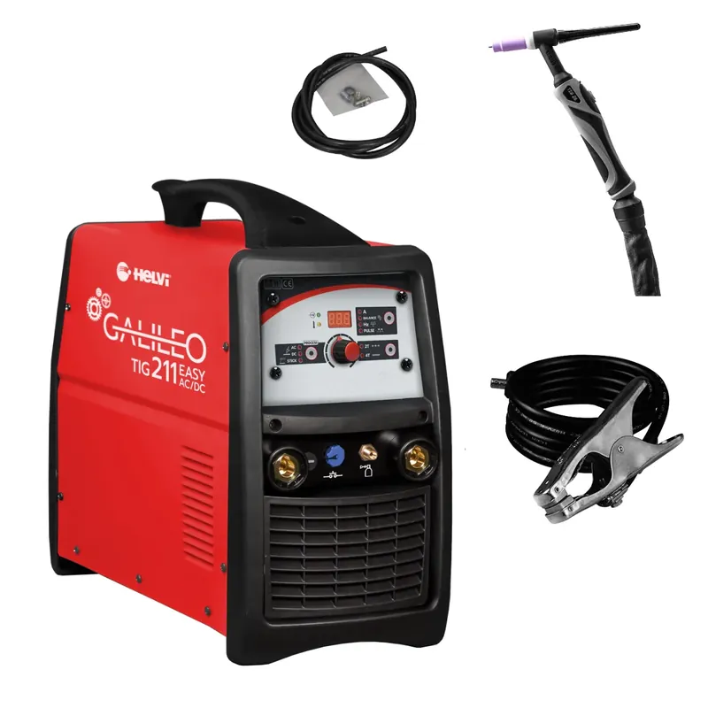 Helvi Galileo TIG 211 Easy AC/DC con kit - Saldatrice TIG AC/DC - 200A Ordina Subito
