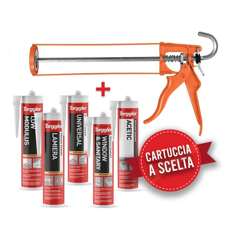 Kit pistola silicone e cartuccia Torggler 310ML a scelta Acquista Ora