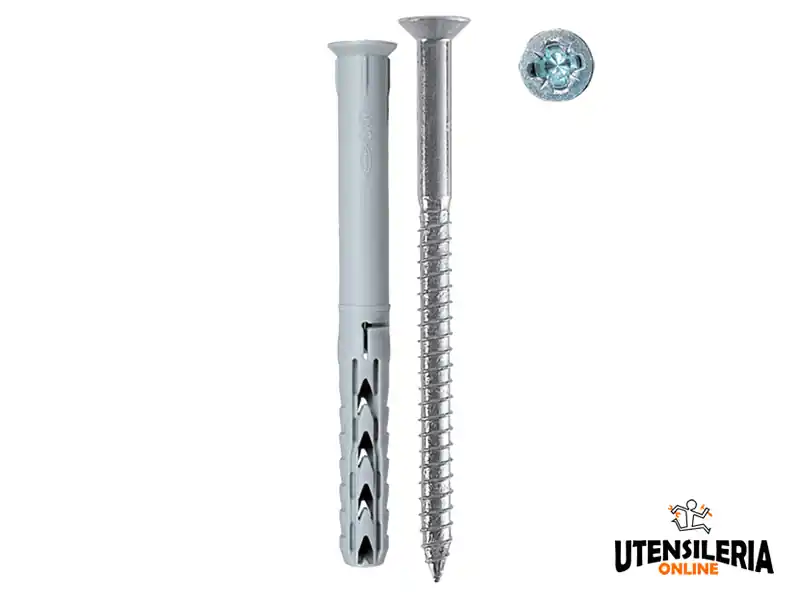 Ordina Subito Tassello prolungato Fischer in nylon SXR WZ LS 6x60mm con vite pozidriv (50pz)