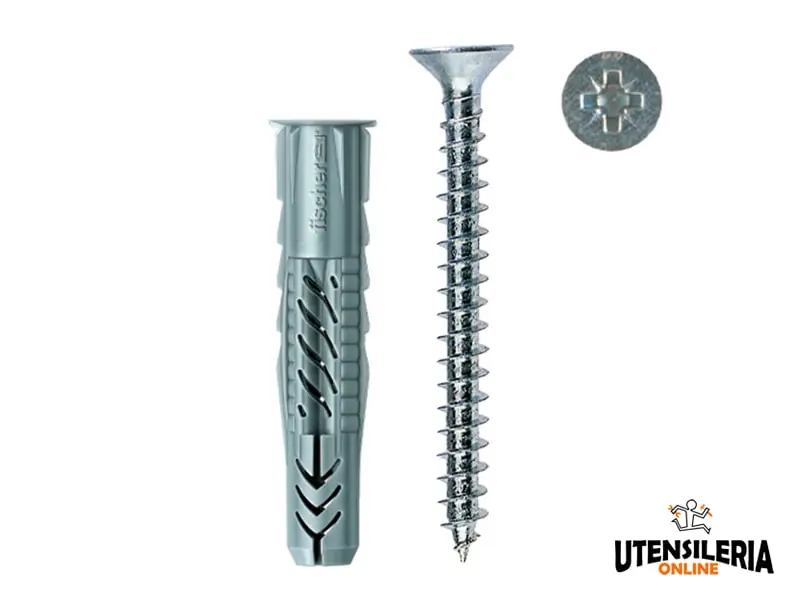 Promozione Esclusiva Tasselli Fischer in nylon UX-S con vite truciolare (50pz)