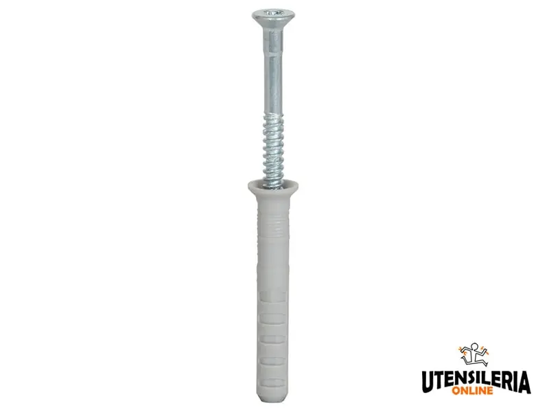 Offerta Del Giorno Tassello prolungato in nylon N-S con vite a chiodo (100pz)