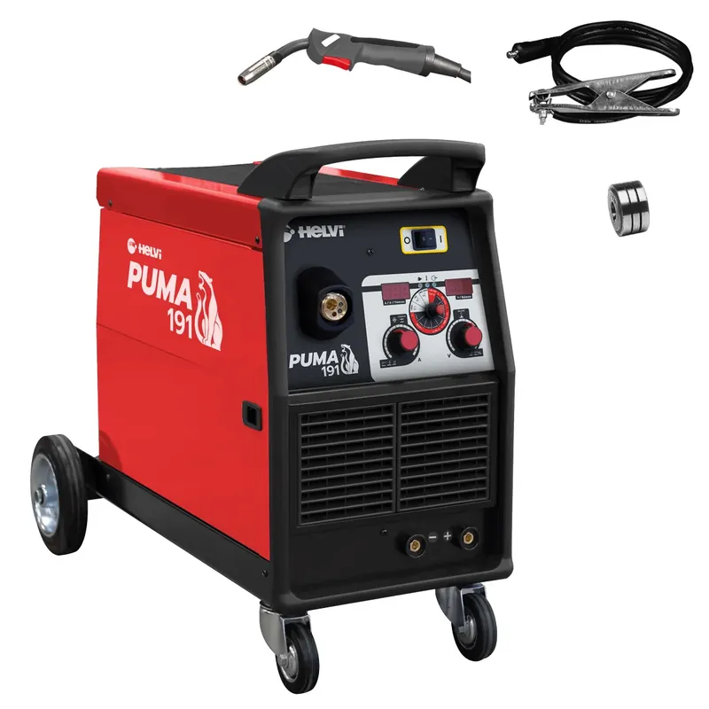 Helvi Puma 191 con kit - Saldatrice inverter multifunzione a filo continuo e elettrodo MIG/MMA/TIG Soddisfatti O Rimborsati