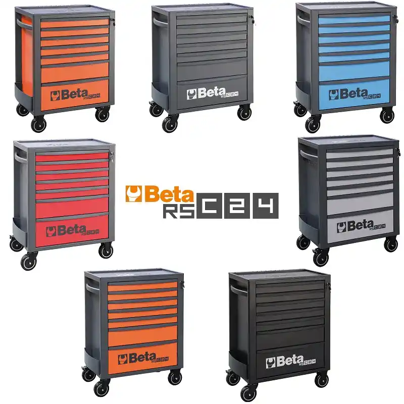 Pagamento Sicuro Beta RSC24/7 - Carrello porta attrezzi per officina 7 cassetti - vuoto