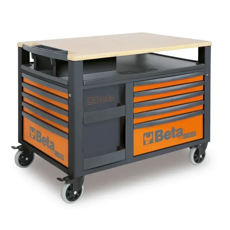 Beta RSC28 - Carrello SuperTank con piano di lavoro in legno e 10 cassetti Offerta Lampo