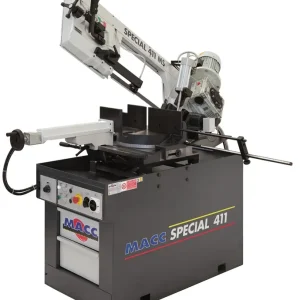 MACC SPECIAL 411 M/S - Segatrice a nastro professionale per ferro, semiautomatica lubrificata Esclusivo