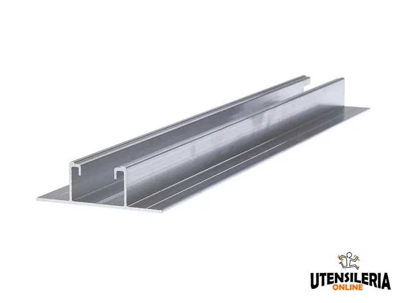 Profilo in alluminio Solar-Flat P 400 0,40mt (50pz) Offerta Limitata