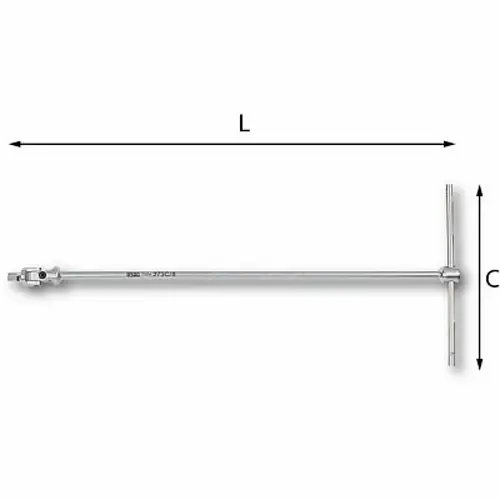 Compra Online Usag 273 C - Chiavi a T snodate con maschio esagonale