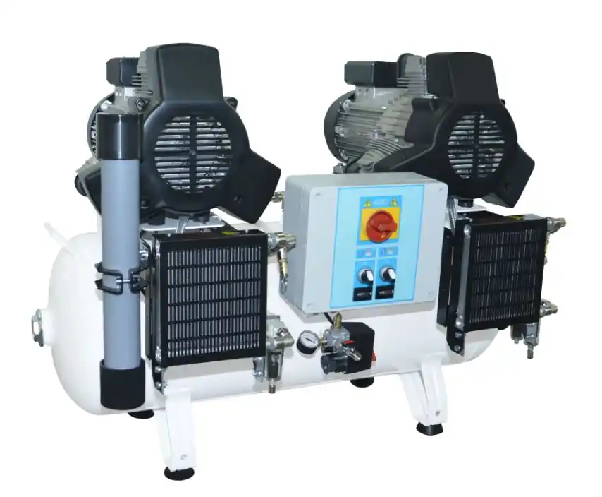 Compressore a secco con essiccatore 100/50 TANDEM PRIME M 2,2+2,2kW Scelto Dai Clienti