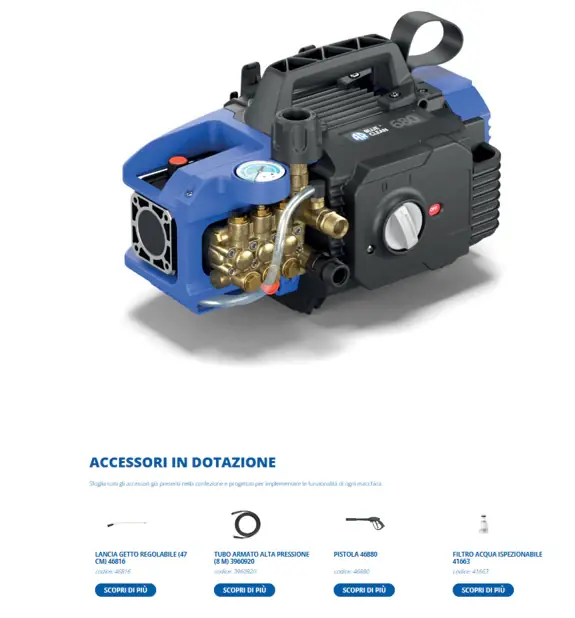 Professionale AR 6 Series 680 idropulitrice professionale a freddo - max bar 150 , portata max 600 l/min , 2600W , 220v