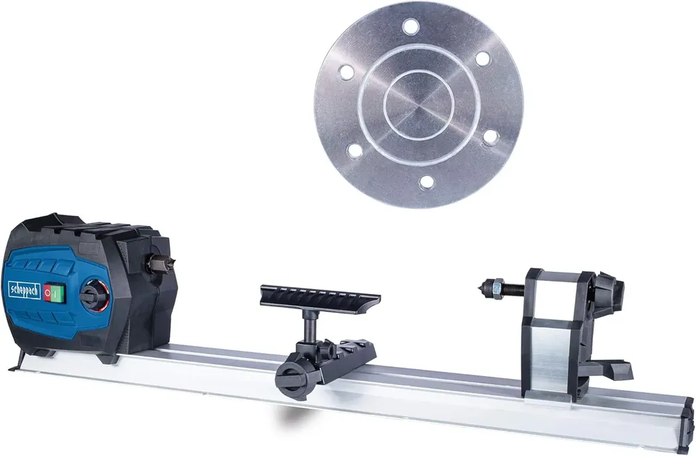 Offerta Lampo Scheppach DM600Vario - Tornio da legno 550 W potenza - velocità variabile