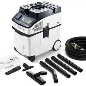 Aspiratore mobile Festool Cleantec CT 25 E-Set solidi/liquidi 1200W, 25lt in Kit Scelto Dai Clienti
