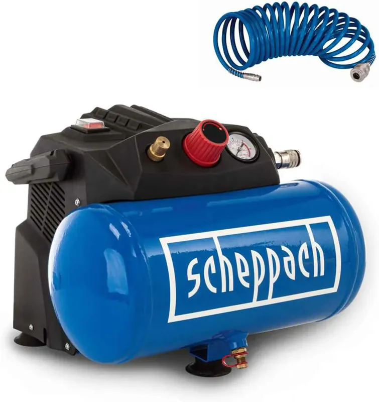 Prezzo Conveniente Scheppach HC06 - Compressore d‘aria portatile 6 litri 1,6Hp